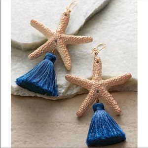 Soft surroundings sea star tassel earring